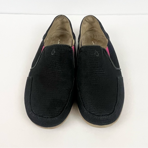 Olukai Waialua Mesh Black Gray Convertible Heel Womens Shoes Size 6 - Picture 10 of 11